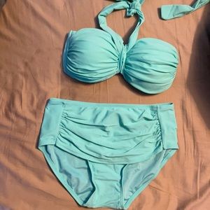 H2OH Colours Teal swimsuit